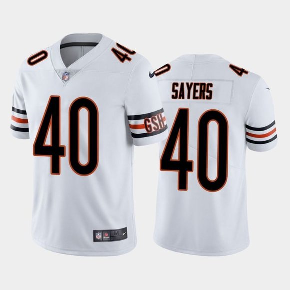 gale sayers white jersey